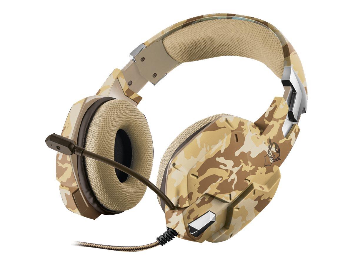 TRUST Cuffie a padiglione da gaming Trust Carus GXT322 cablato camo desert